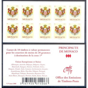 G40- Monaco 2009. Superbe Armoiries Coats of Arms.