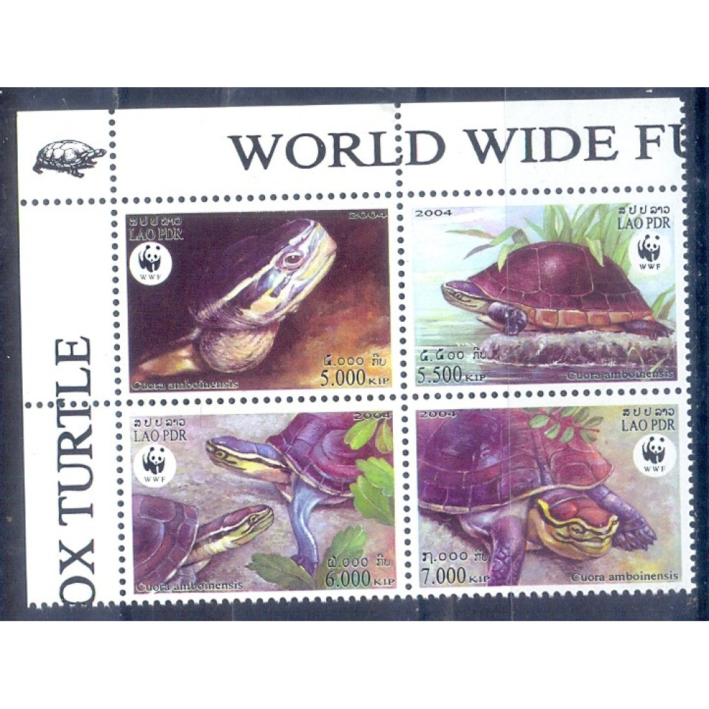 A1- LAOS PDR 2004. WWF FAUNA REPTILES TURTLES. TYPE-A 