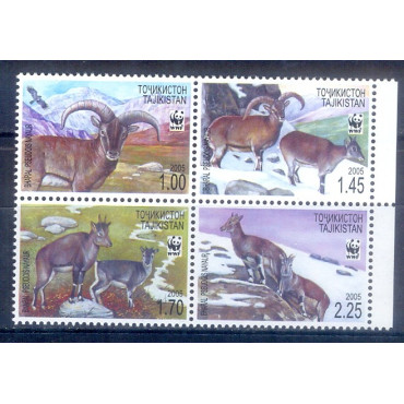 A20- TAJIKISTAN WWF FAUNA WILD ANIMALS BHARALS. TYPE-B.