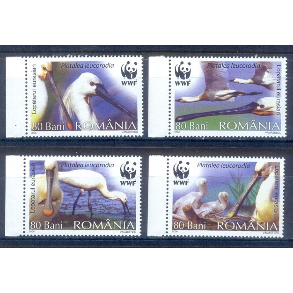 A50- ROMANIA 2006 WWF FAUNA WATER BIRDS.