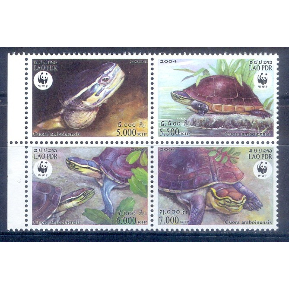 A7- LAOS PDR 2004. WWF FAUNA REPTILES TURTLES. TYPE-B.