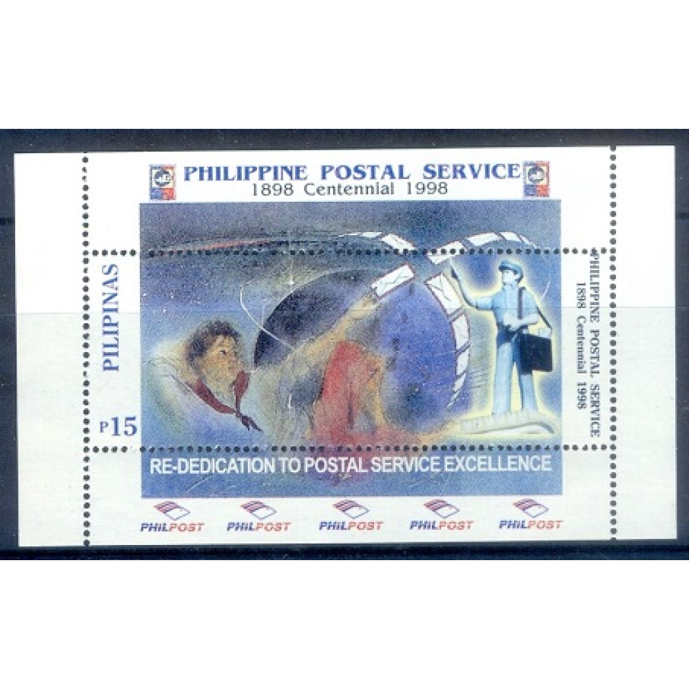 40- Filippine Philippines Philippinen Filipinas 1998 Philippine Postal Service Centenary.