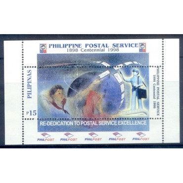 40- Filippine Philippines Philippinen Filipinas 1998 Philippine Postal Service Centenary.