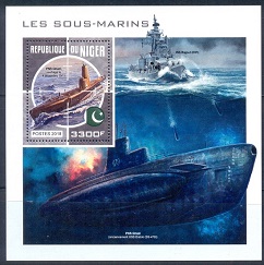 B040- Niger 2018 Pakistan Submarine Ghazi. Pakistan Related.