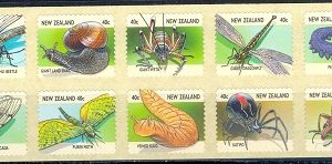 B245- New Zealand 1997 Insects Self Adhesive strip.