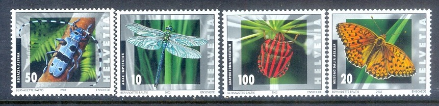 E069- Switzerland Schweiz Suisse 2002 Insects.