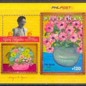 E261- Filippine Philippines Philippinen Pilipinas 2015. Flower Female Celebrity Aquino Painting Heterogeneous Flavor.