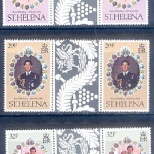 E366- St. Helena 1981 Royal Wedding of Prince Charles and Lady Diana.