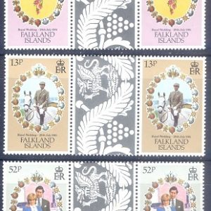 E367- Falkland Island 1981 Royal Wedding of Prince Charles and Lady Diana.