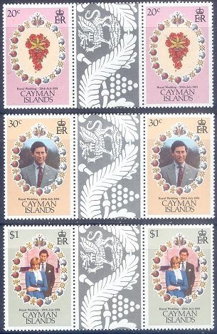 E369- Cayman Islands 1981 Royal Wedding of Prince Charles and Lady Diana.