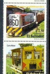 E372- El Salvador 2000 Locomotors Railway.