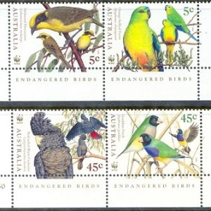 E373- Australia 1998. WWF Endangered Birds.