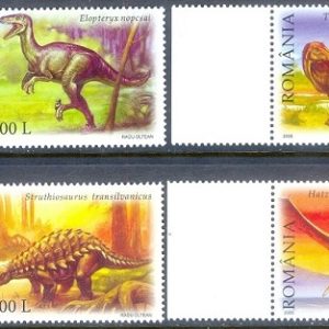 E387- Romania 2005. Dinosaurs prehistoric Life.