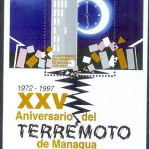 E388- Nicaragua 1998 25th Anniversary of Earthquake of Managua.