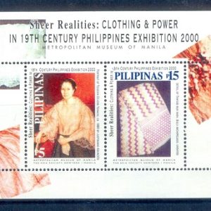 E395- Philippines 2000. Clothing & Power in 19th Century Philippines Exhibition 2000.