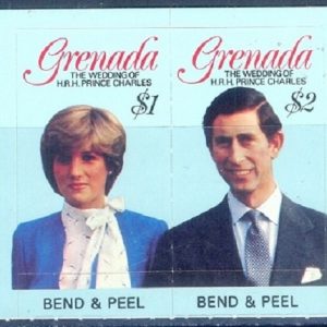 E411- Grenada 1981 Royal Wedding of Prince Charles and Lady Diana.