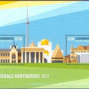 E414- Luxembourg 2017 Joint issue with Netherlands Hertog post Multilateral Exhibition.
